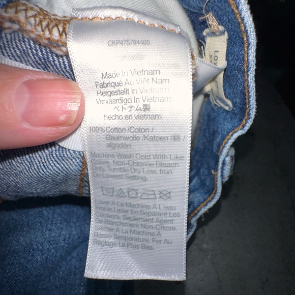 Madewell size 29 Button fly Low Slung Straight Blue Jeans - Picture 13 of 16